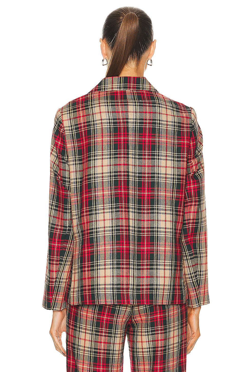 Truto Plaid Suit Jacket