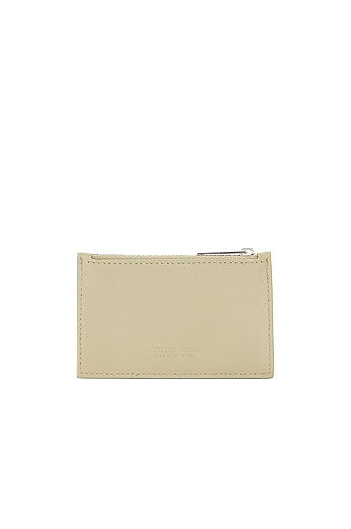 Zipped Card Case Bicolor Intrecciato