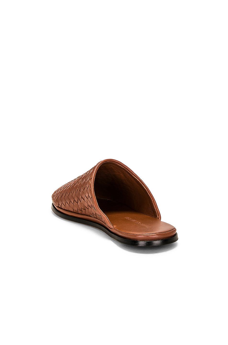 Open Back Slipper Nappa Opaque Weave