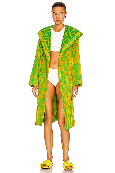 Intreccio Jacquard Cotton Terry Bathrobe