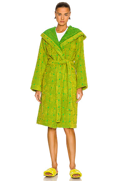 Intreccio Jacquard Cotton Terry Bathrobe