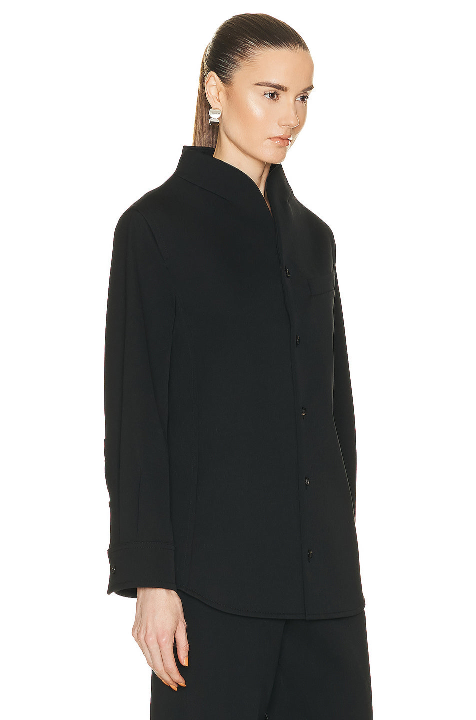 Stretch Funnel Neck Shirt