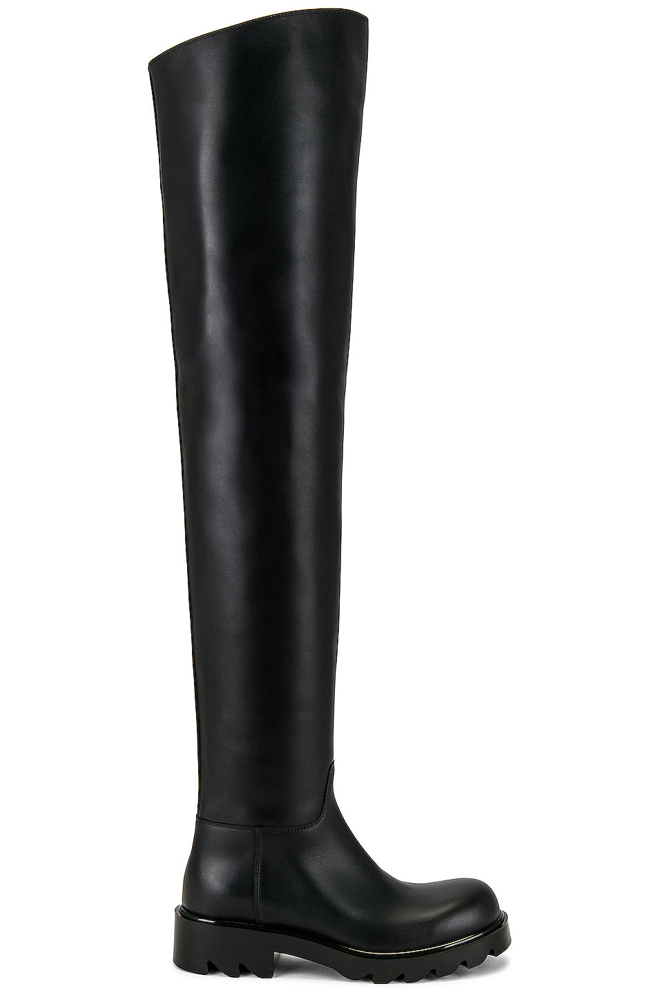 Leather Thigh High Boots