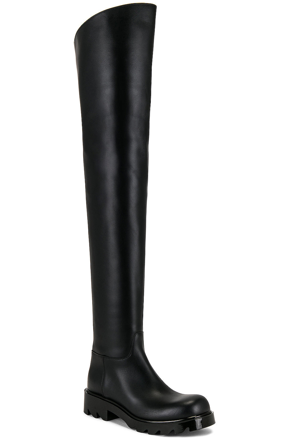 Leather Thigh High Boots