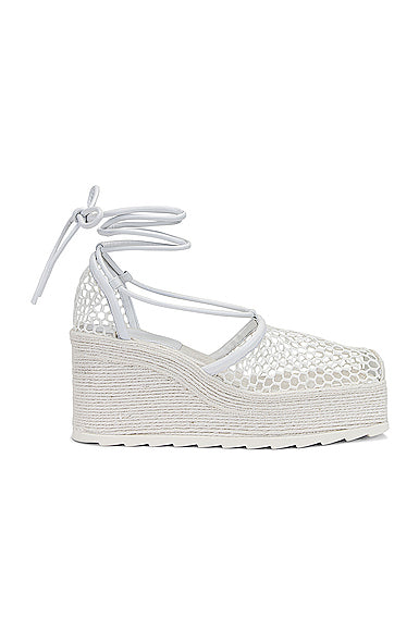 Stretch Lace Up Espadrilles