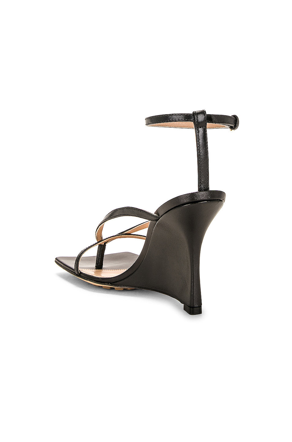 Stretch Ankle Strap Wedge Sandal