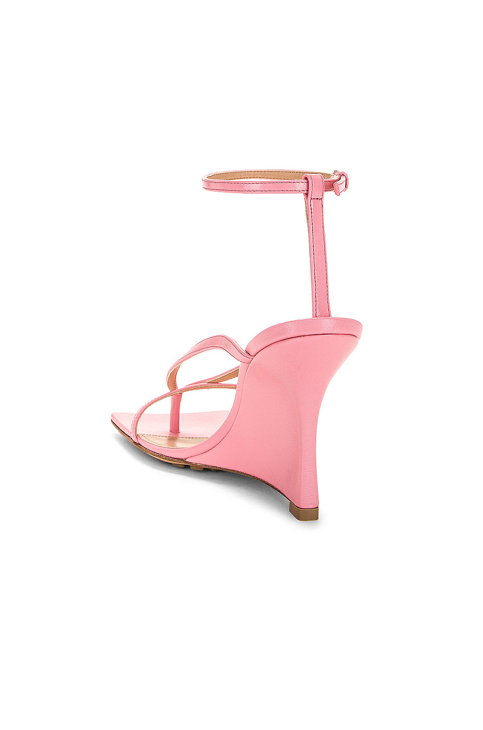 Stretch Ankle Strap Wedge Sandal