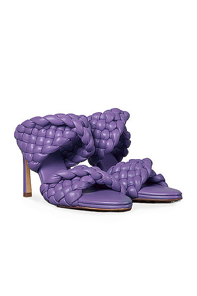 Padded Woven Leather Sandals