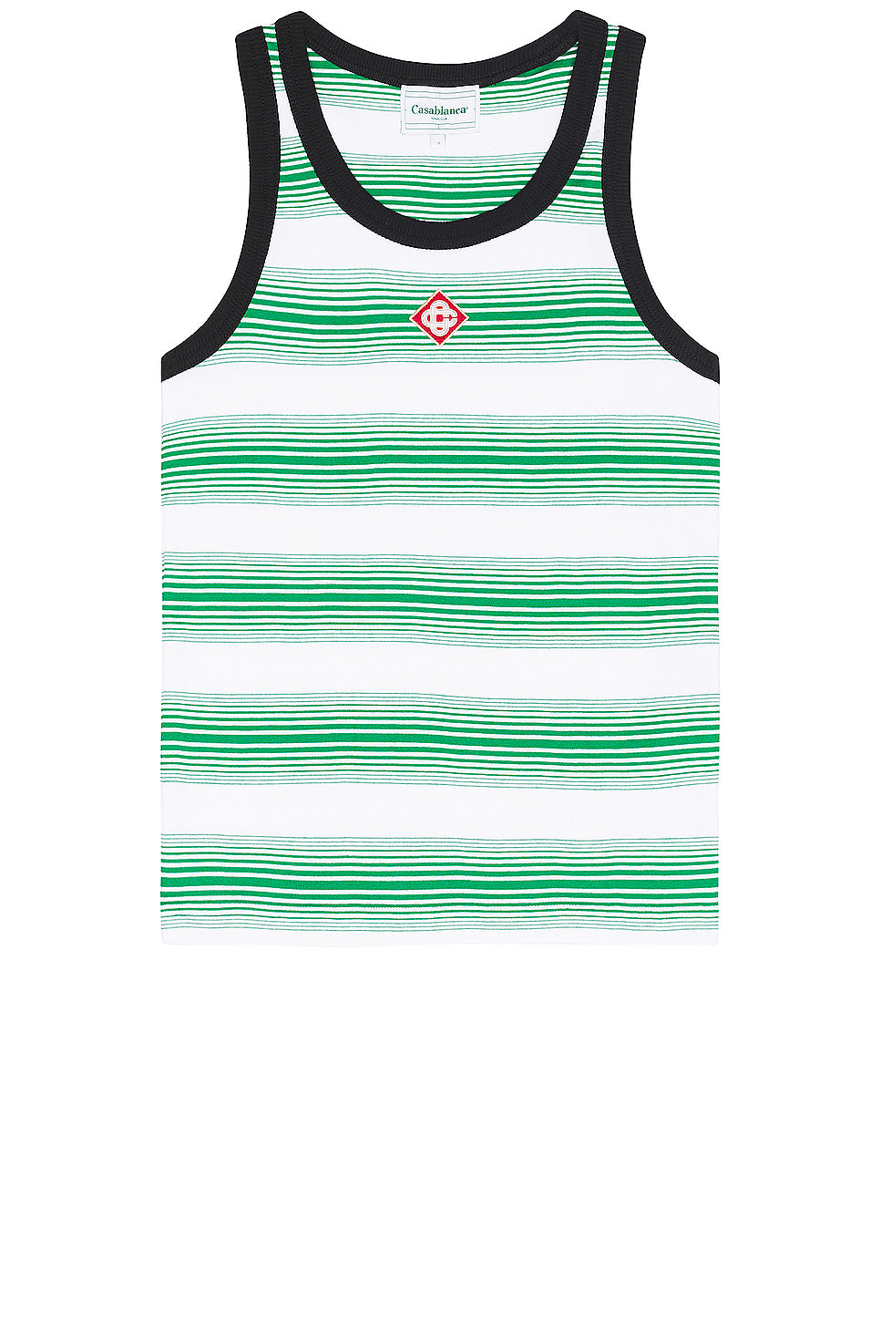 Logo Stripe Ringer Tank