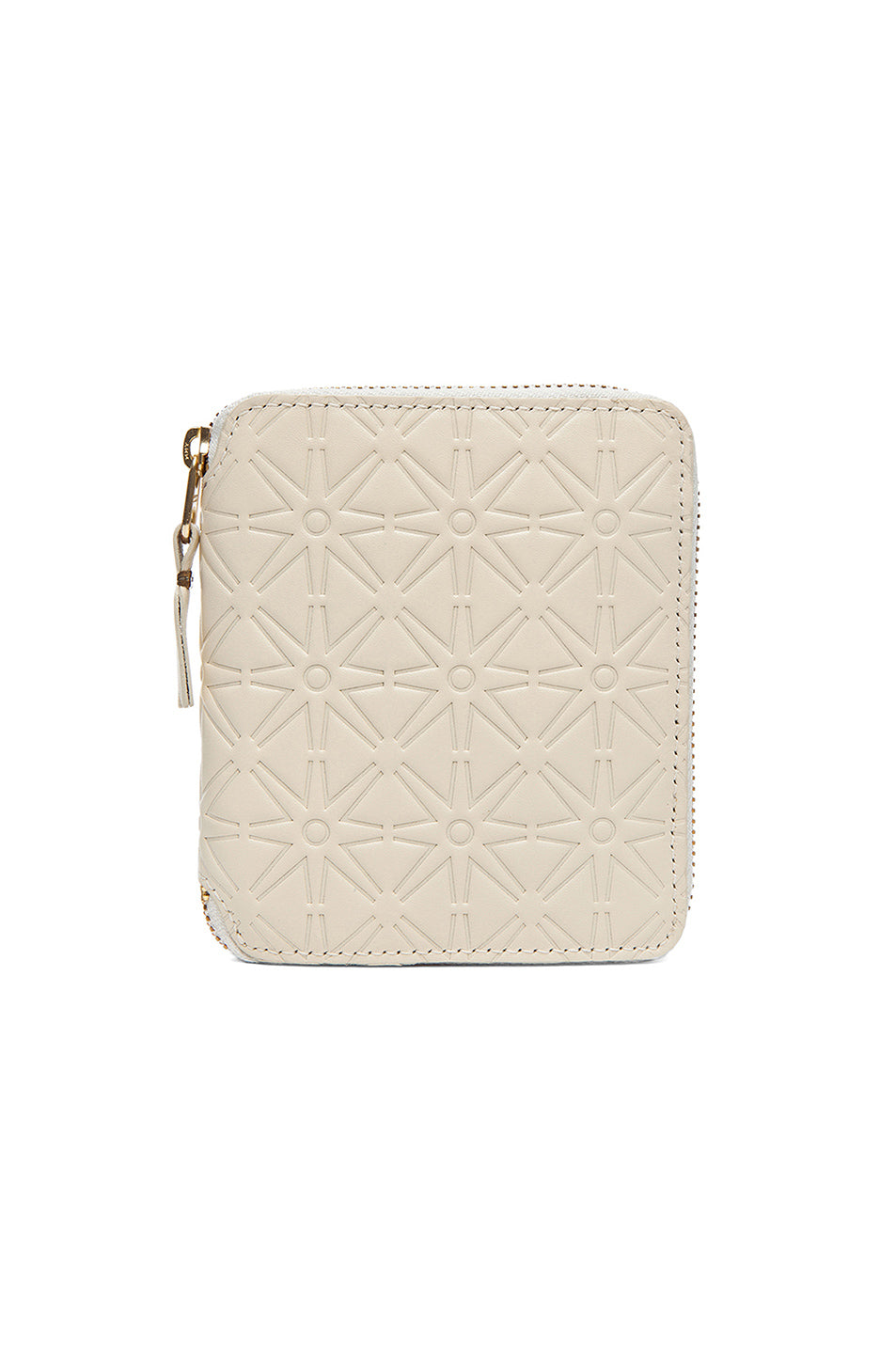 Star Embossed Zip Fold Wallet