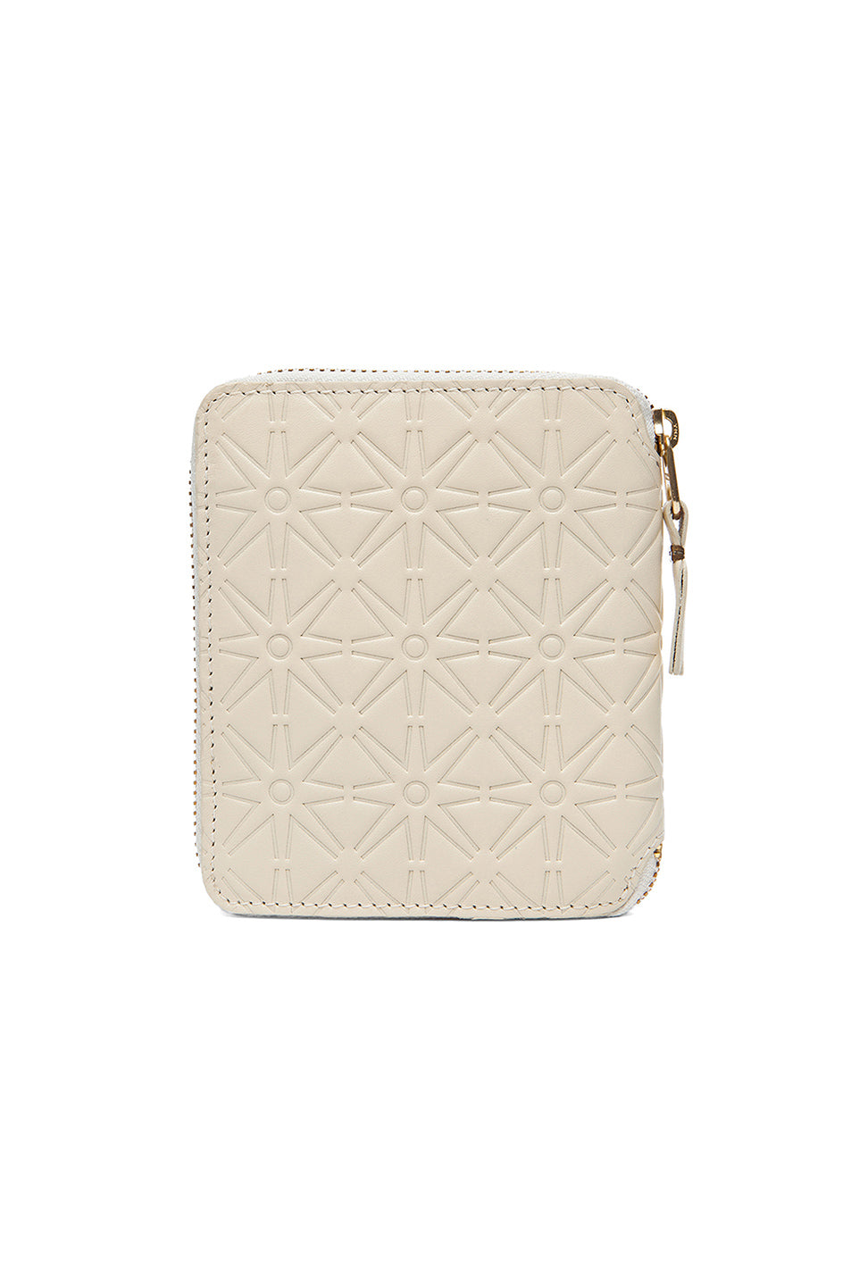 Star Embossed Zip Fold Wallet