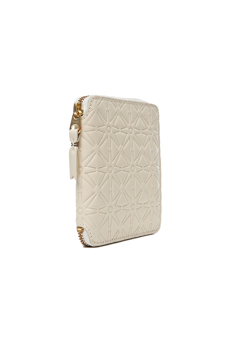 Star Embossed Zip Fold Wallet