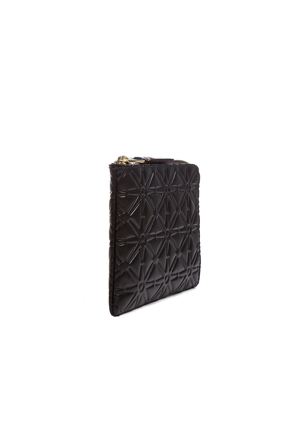 Small Star Embossed Zip Wallet