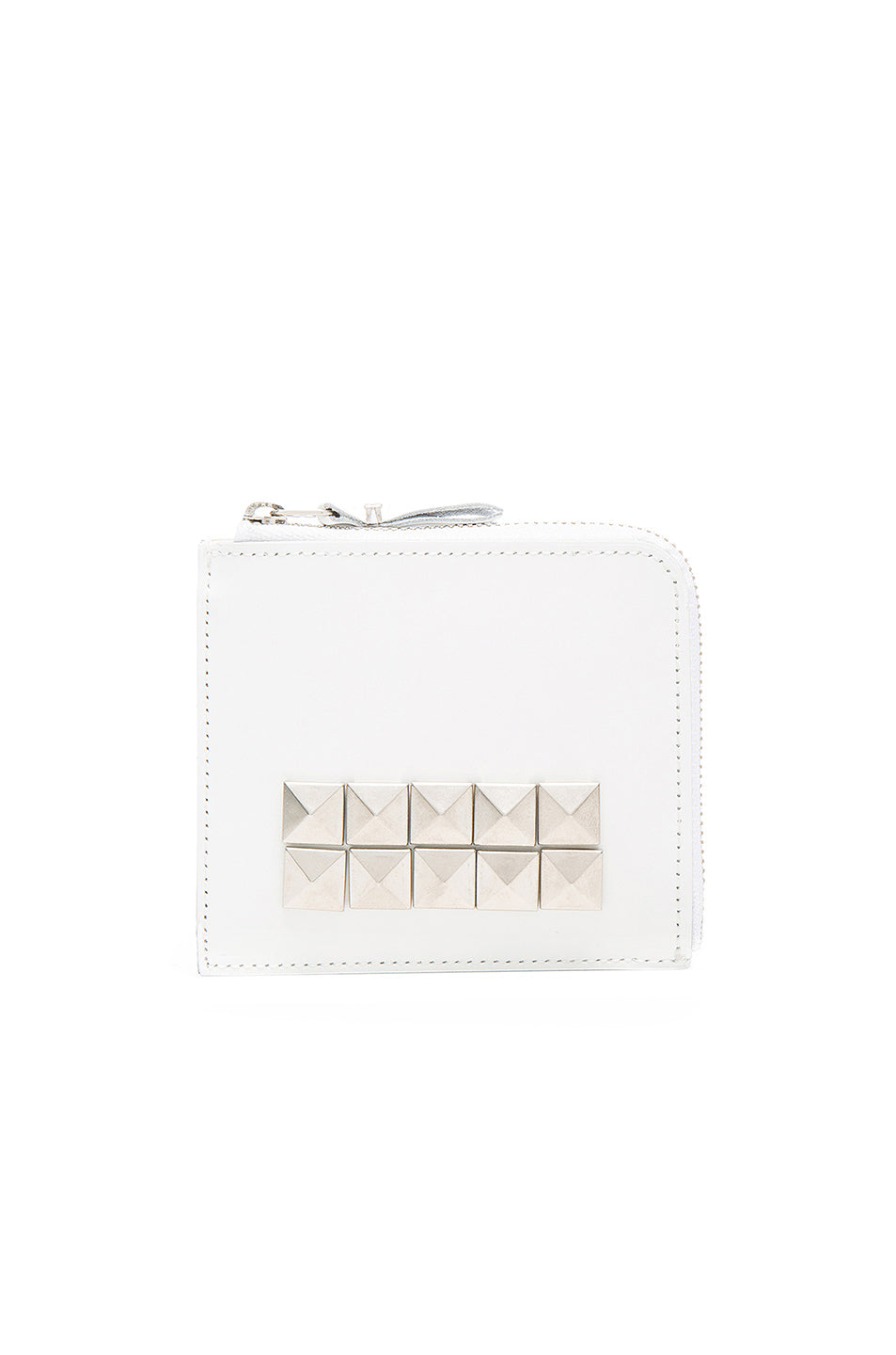 Studded Leather Zip Wallet