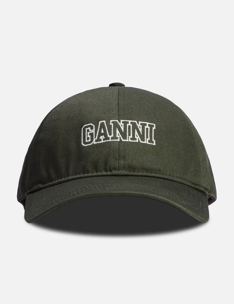 Green Embroidered Logo Cap