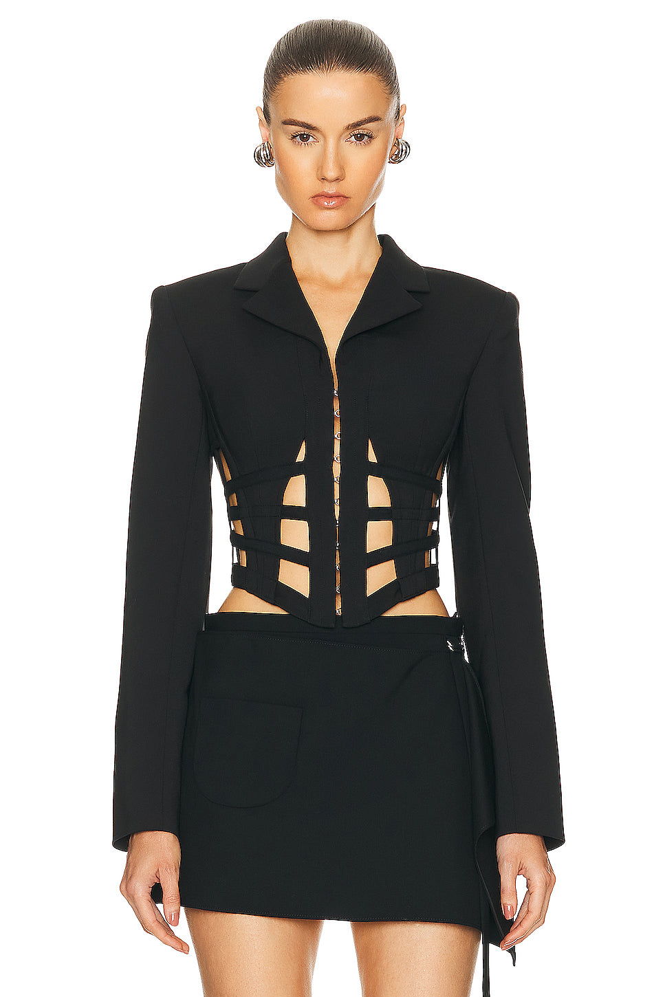 Cage Corset Blazer Top