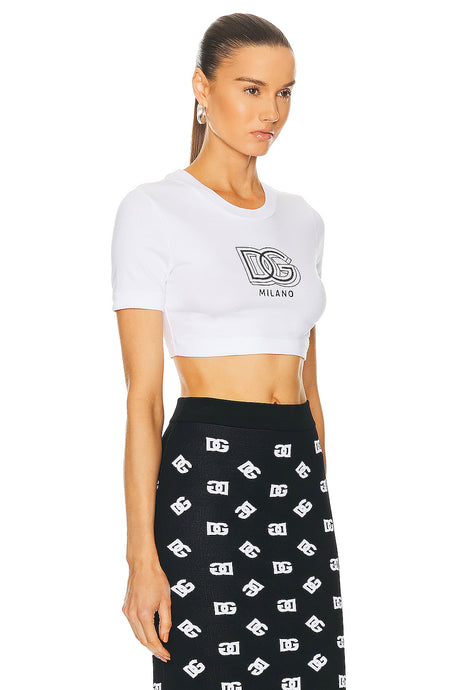 Cropped Jersey Tee