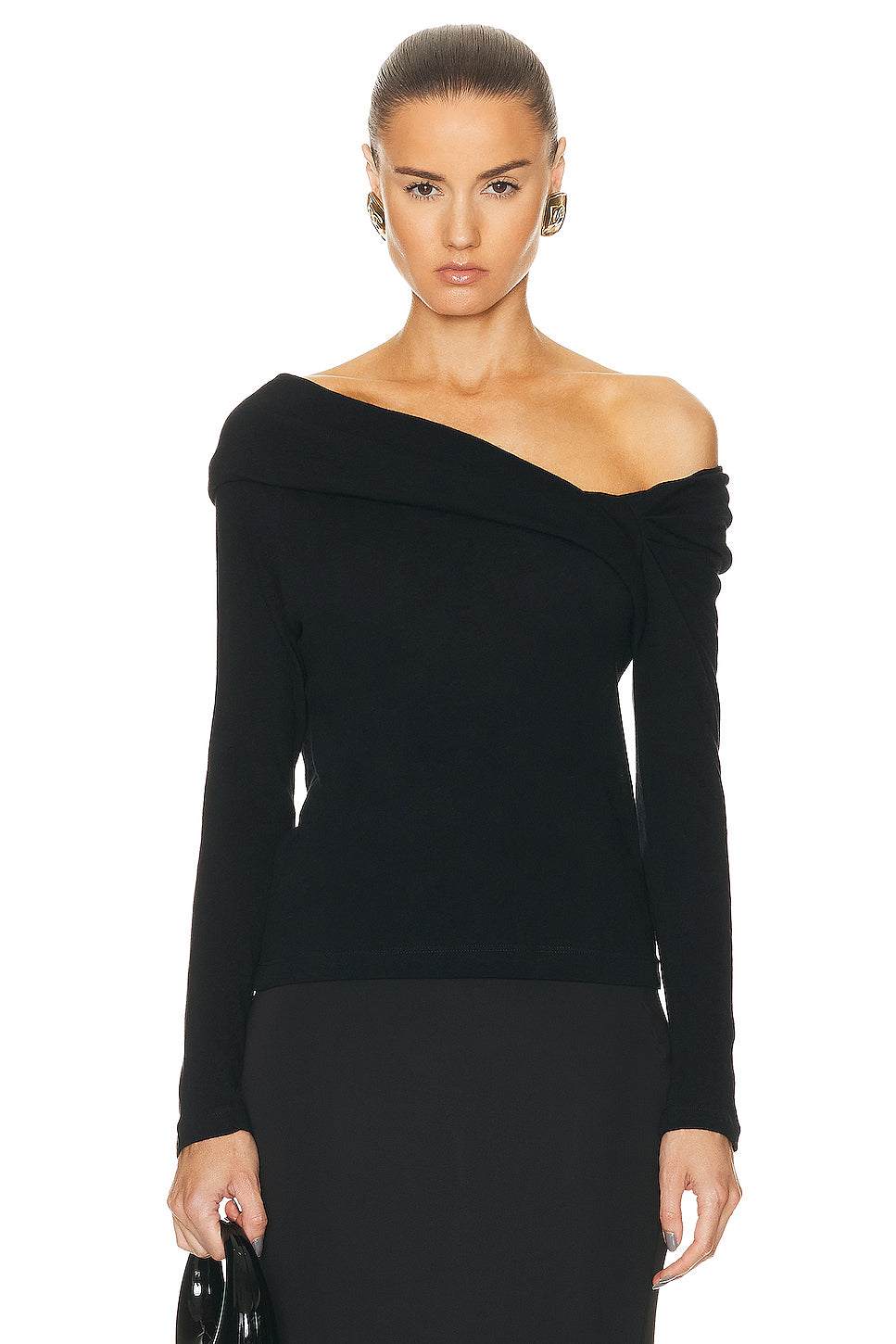 Cashmere One Shoulder Top