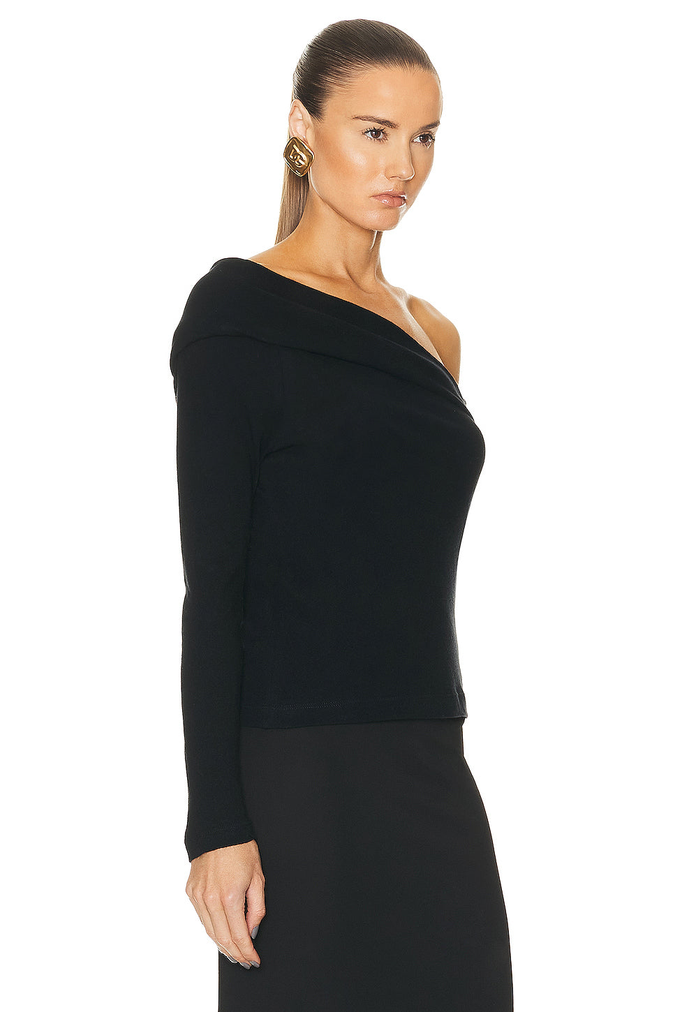 Cashmere One Shoulder Top