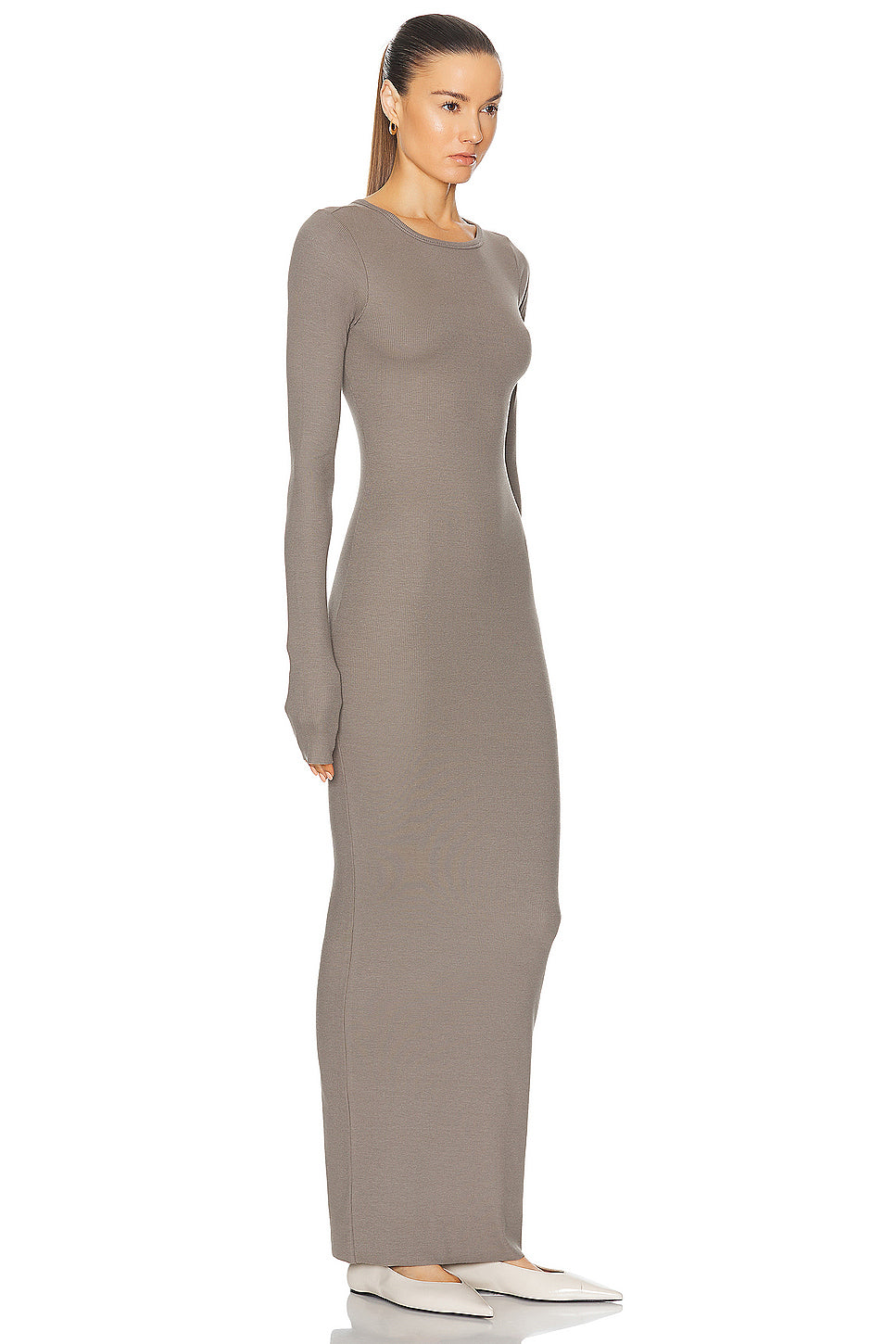 Long Sleeve Crewneck Maxi Dress