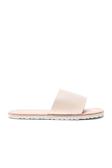 Leather Slide Sandals