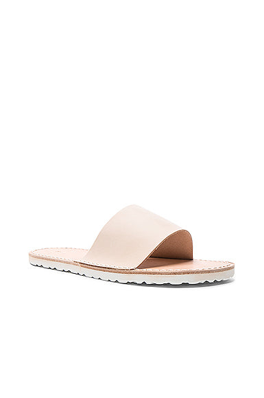 Leather Slide Sandals