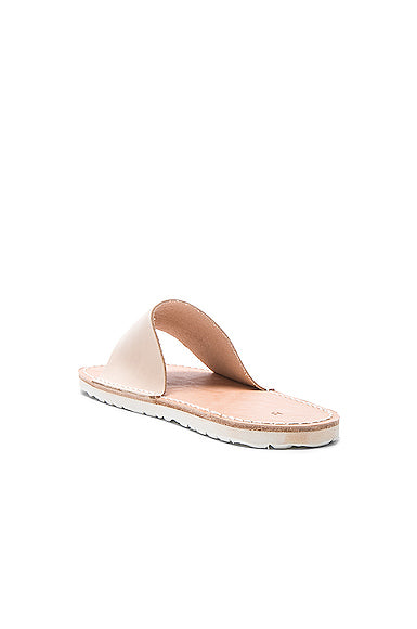 Leather Slide Sandals