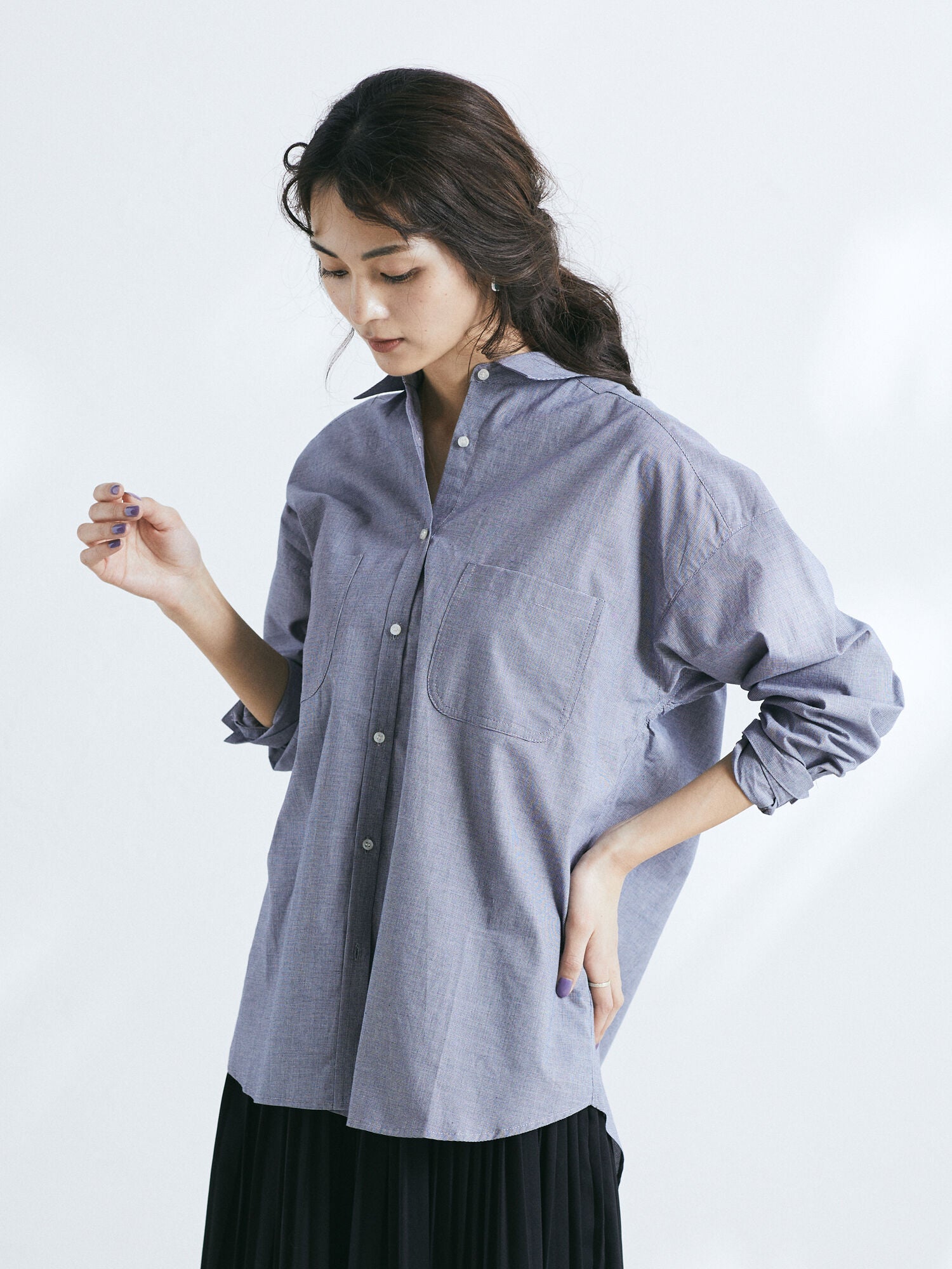 Hazel Shirt - Hounds Tooth