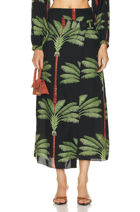 Tribal Tropical Wrap Skirt