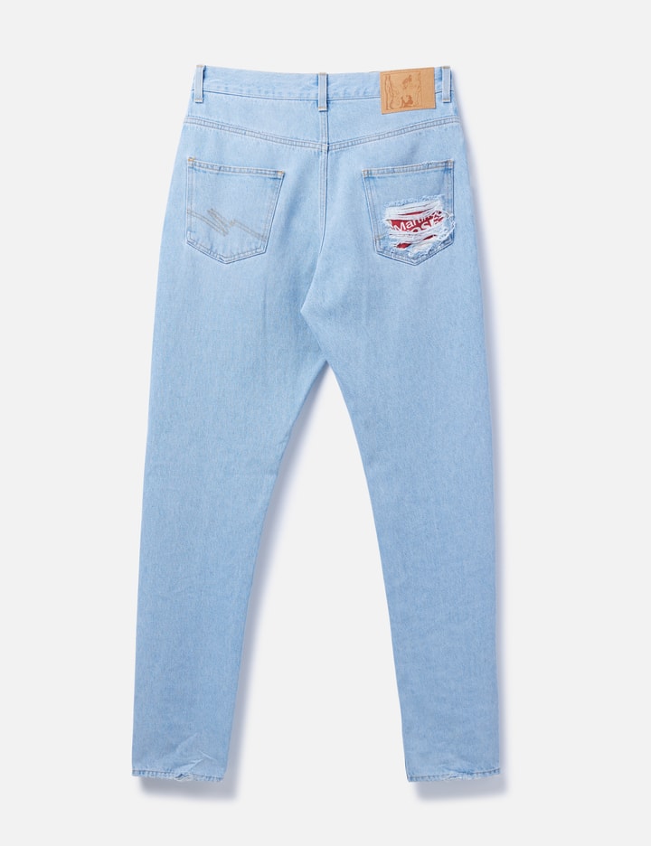 Relaxed Fit Mended Jeans