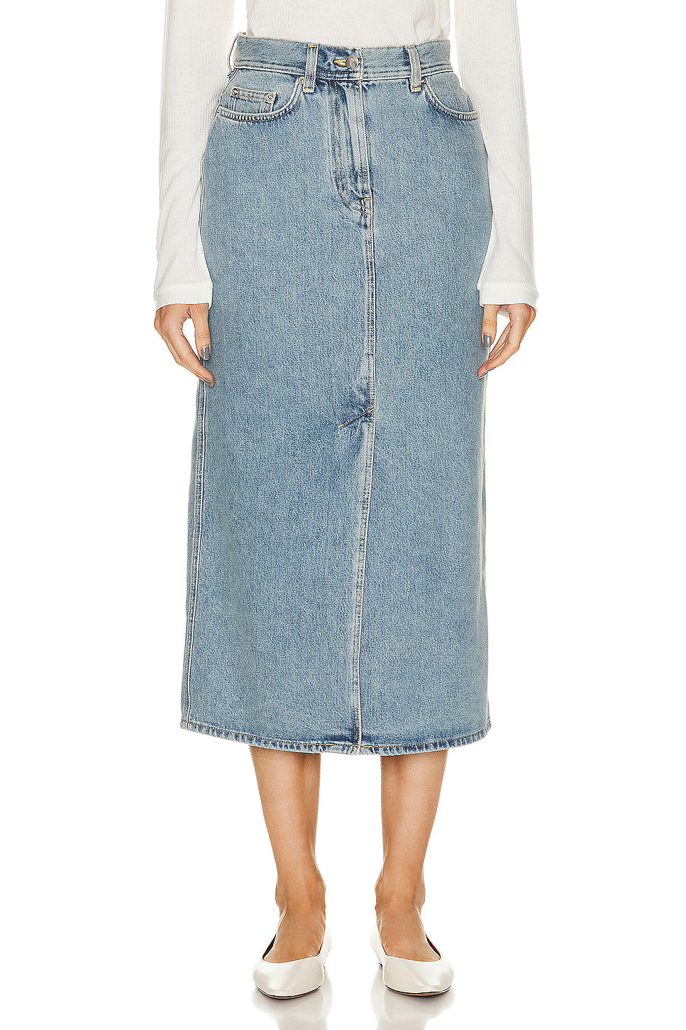 Rona Denim Long Skirt