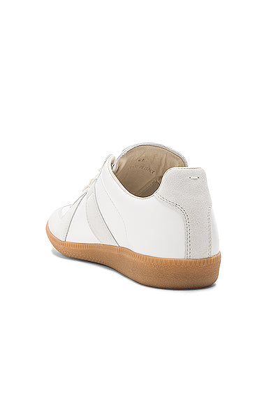 Replica Calf & Lambskin Leather Sneakers