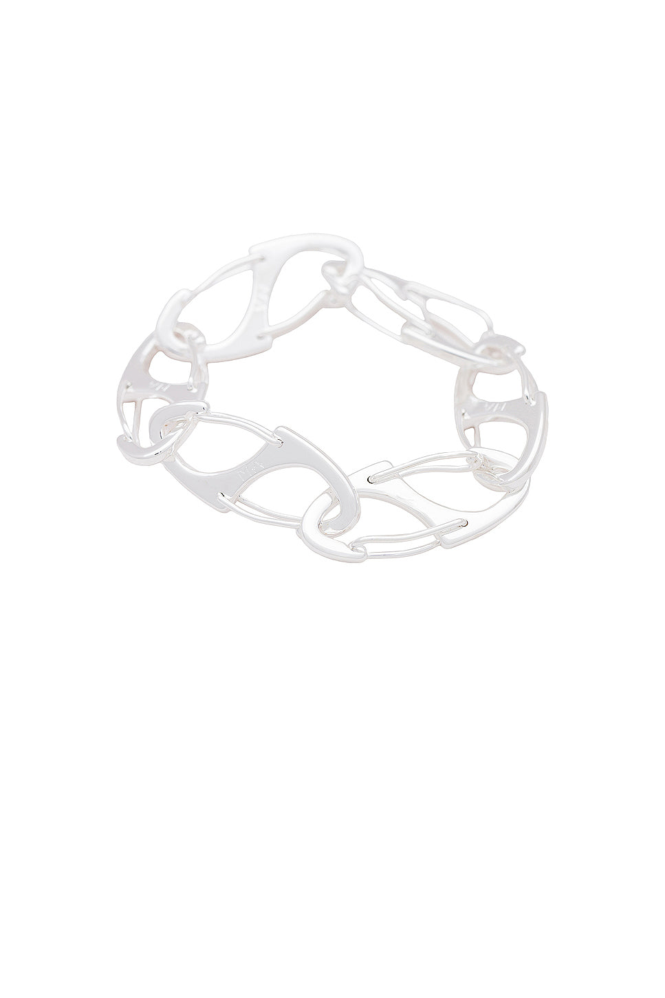 Silver Coated Bias Bracelet