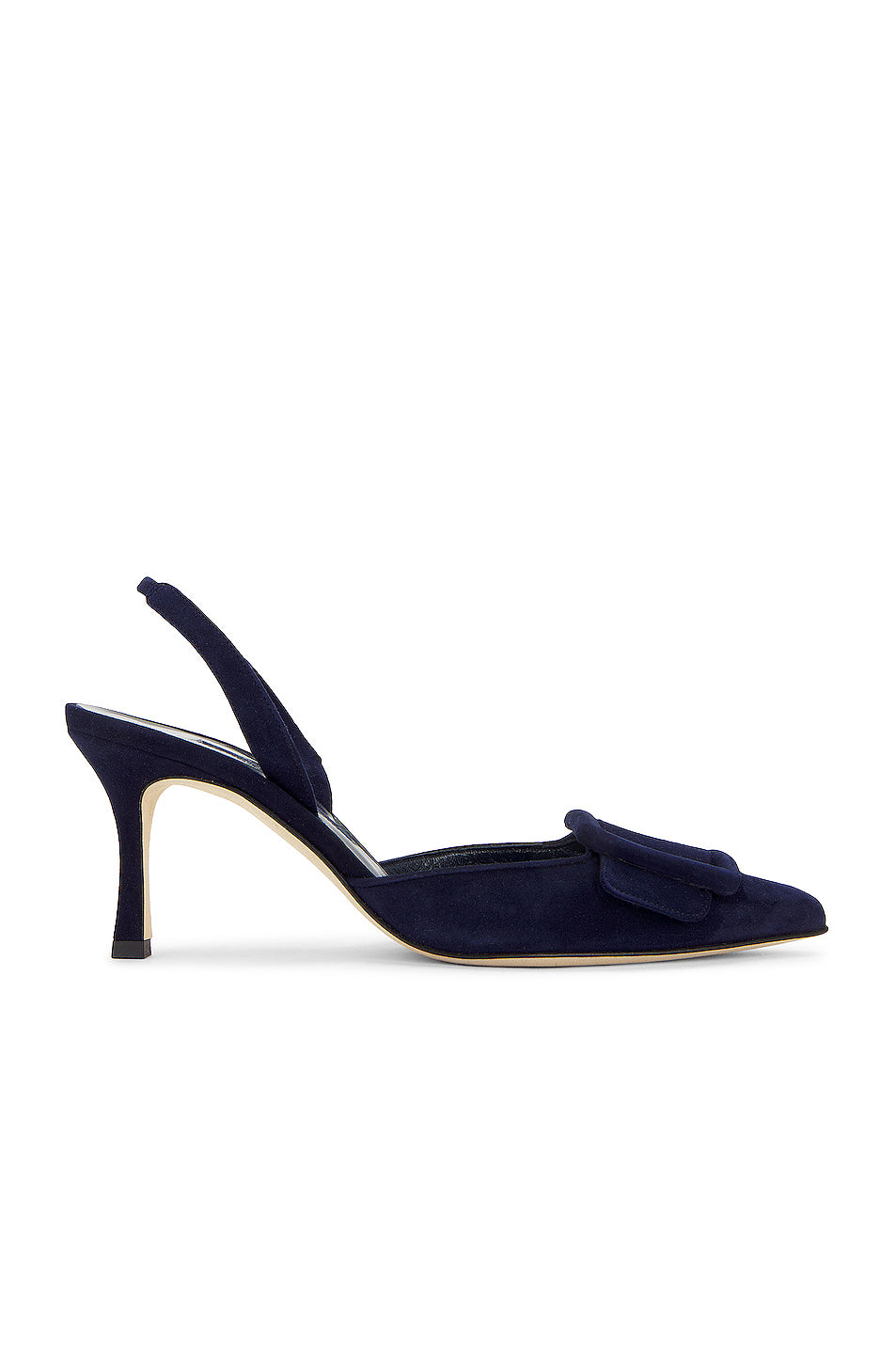 Maysli 70 Suede Slingback In Navy