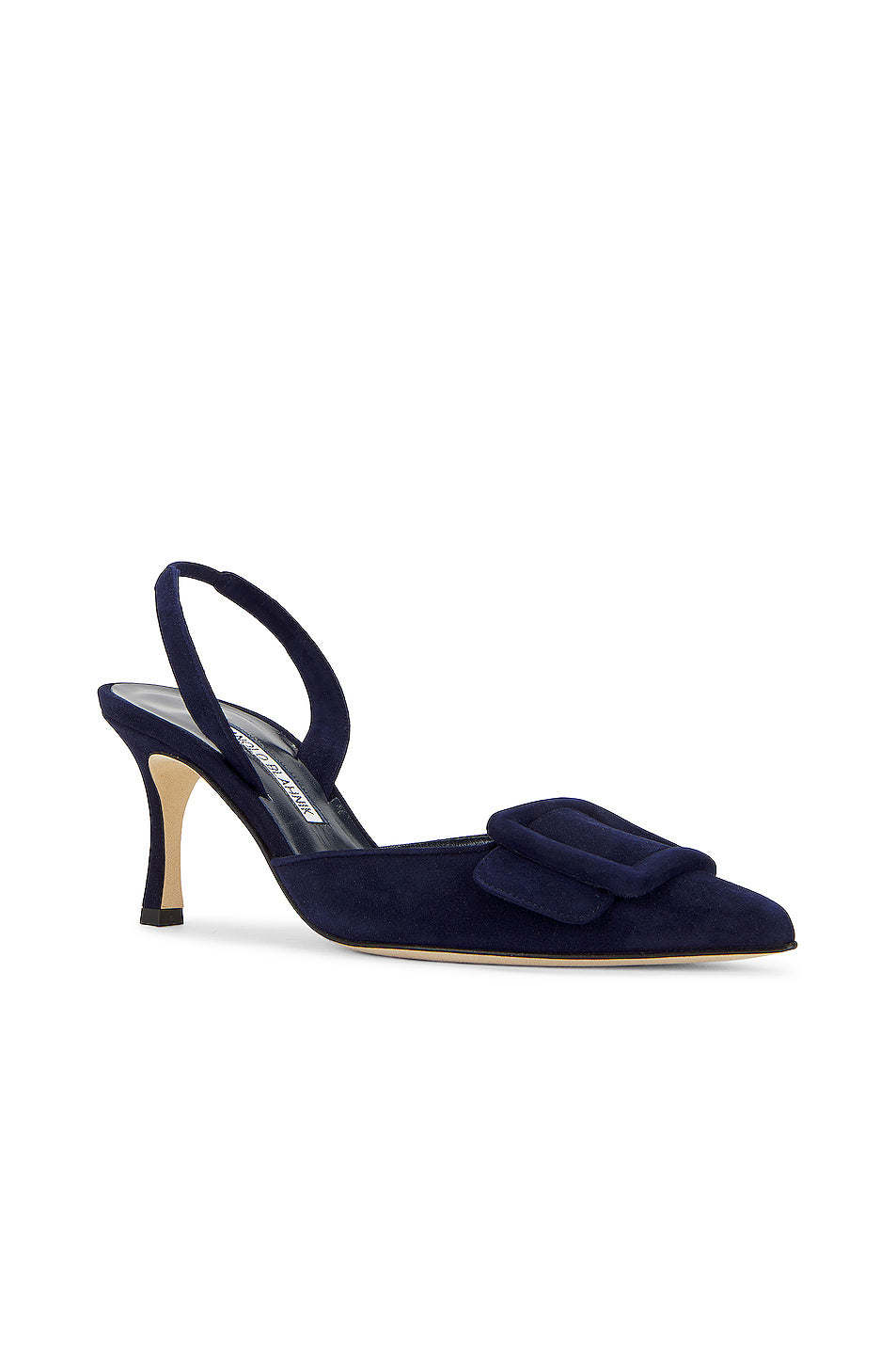 Maysli 70 Suede Slingback In Navy