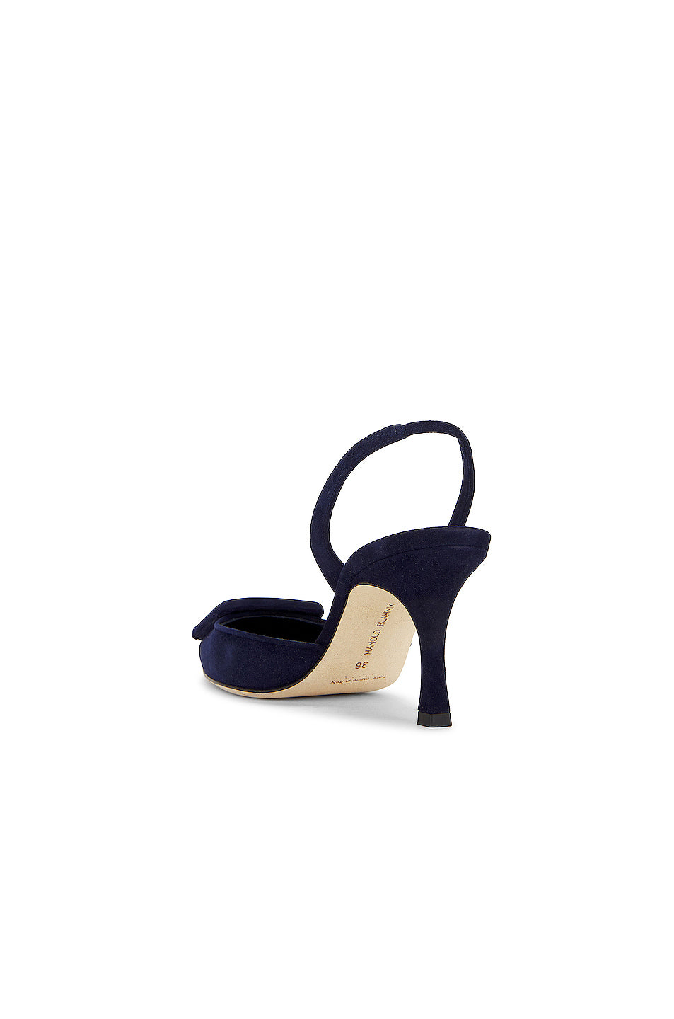 Maysli 70 Suede Slingback In Navy