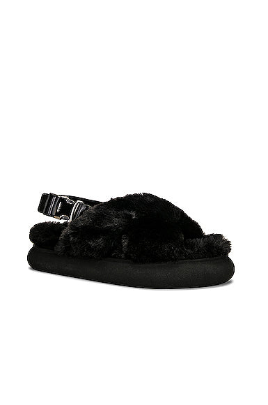 Solarisse Faux Fur Sandal