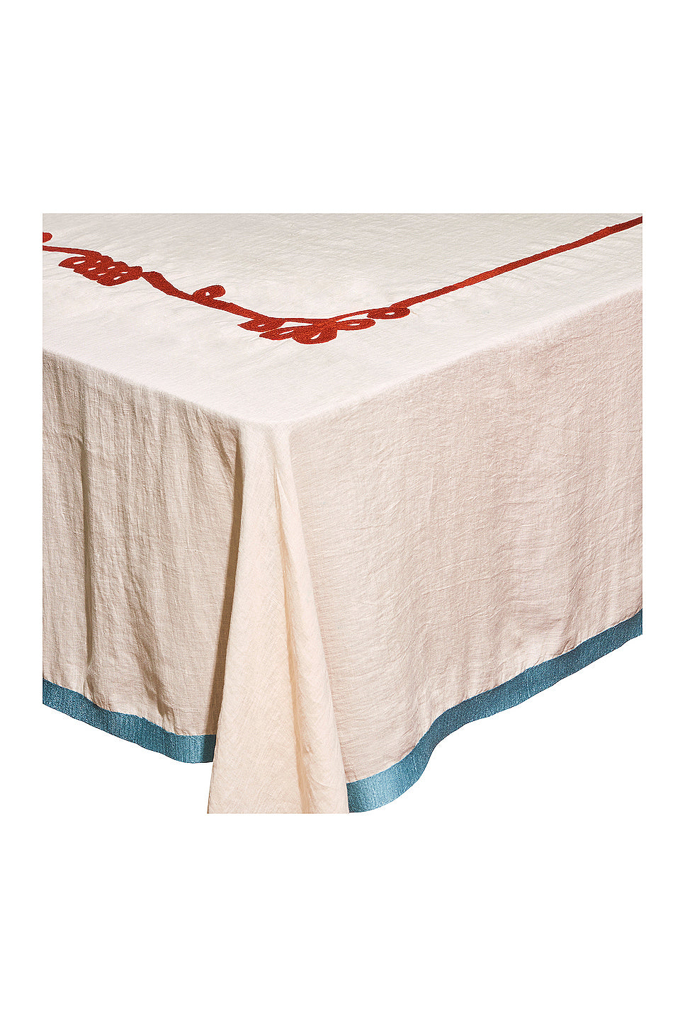 Linen Embroidered Tablecloth