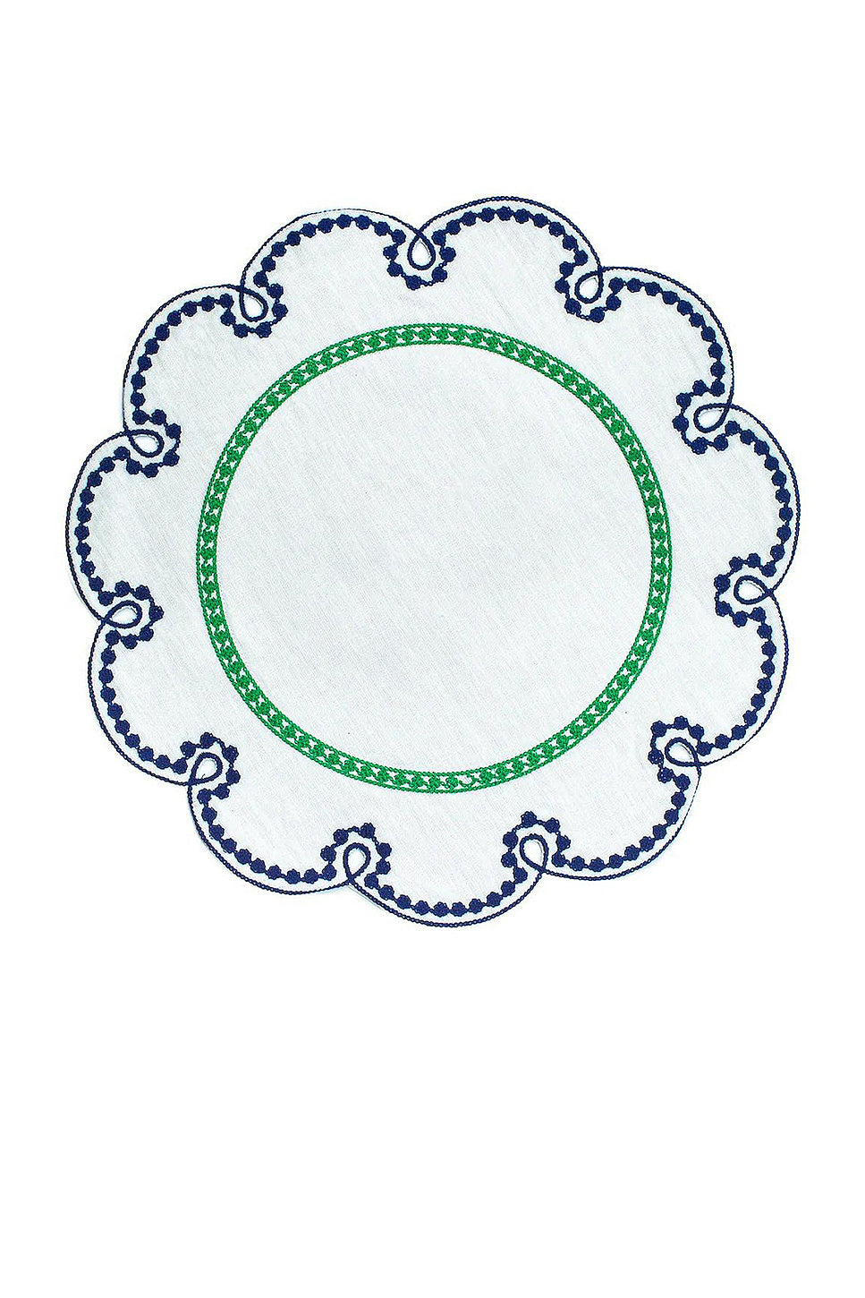 Embroidered Linen Placemats Set Of 4