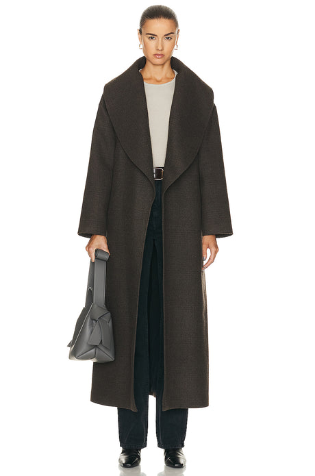 Lucee Drapey Belted Blanket Coat