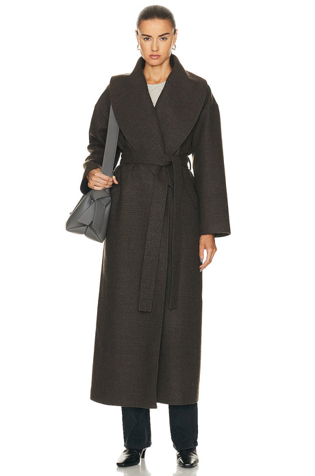 Lucee Drapey Belted Blanket Coat