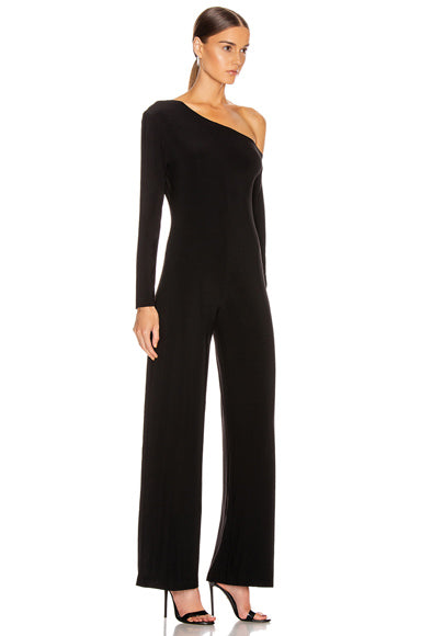 Long Sleeve Drop Shoulder Jumpsuit