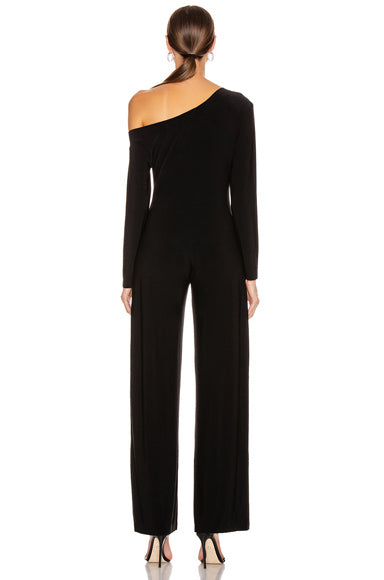 Long Sleeve Drop Shoulder Jumpsuit