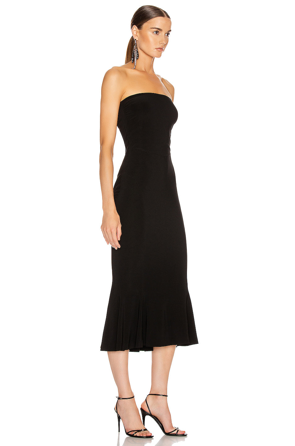 Strapless Fishtail Dress To Midcalf