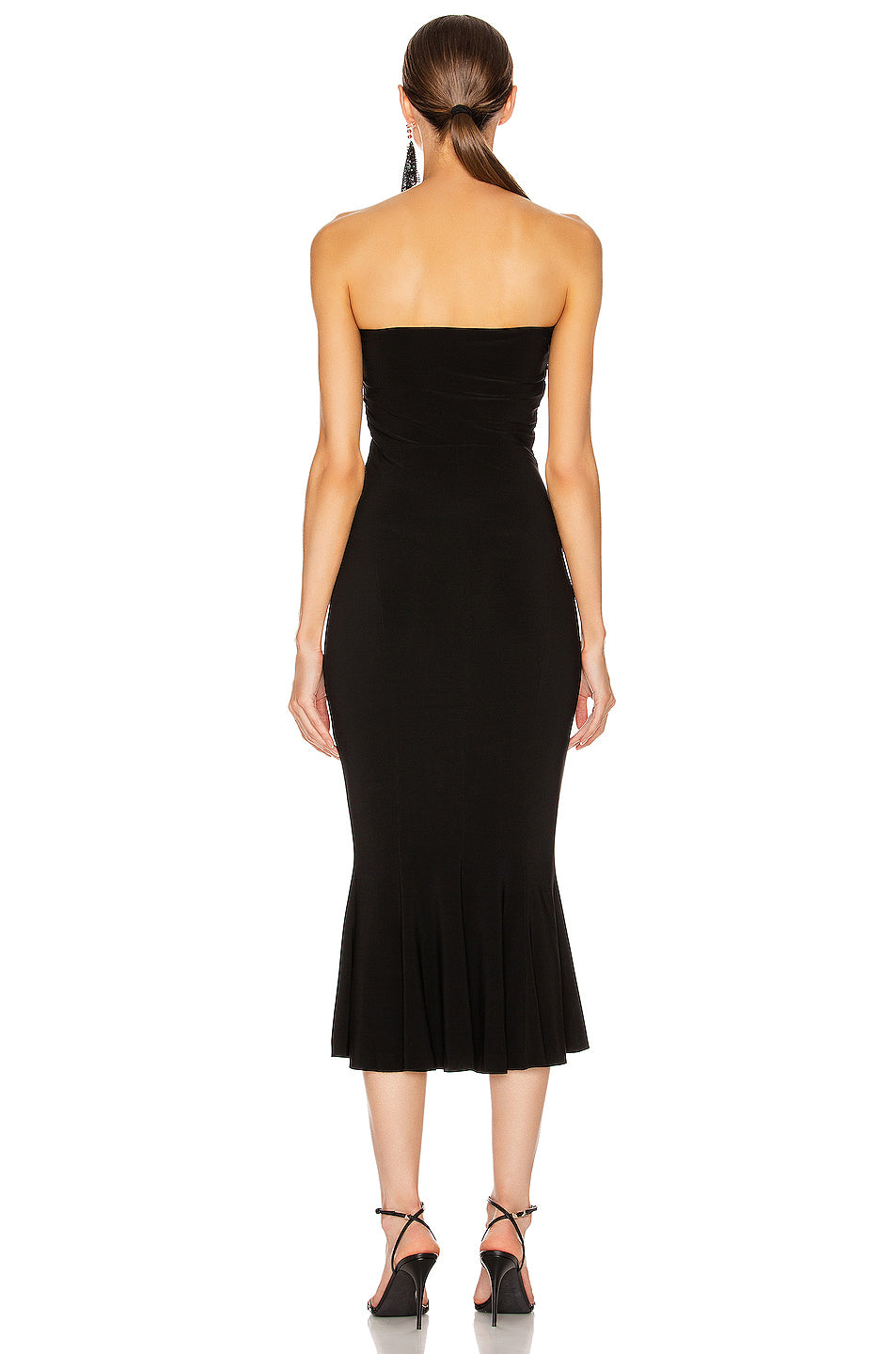 Strapless Fishtail Dress To Midcalf