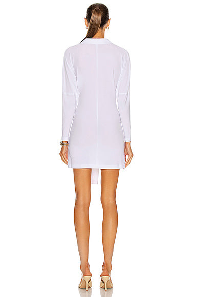 Mini Tie Front NK Shirt Dress