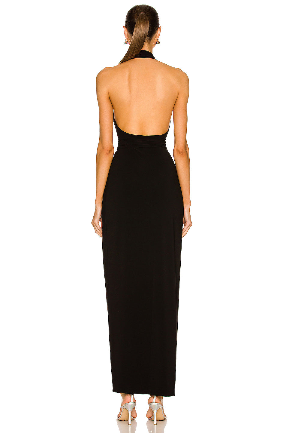 Halter Wrap Straight Gown