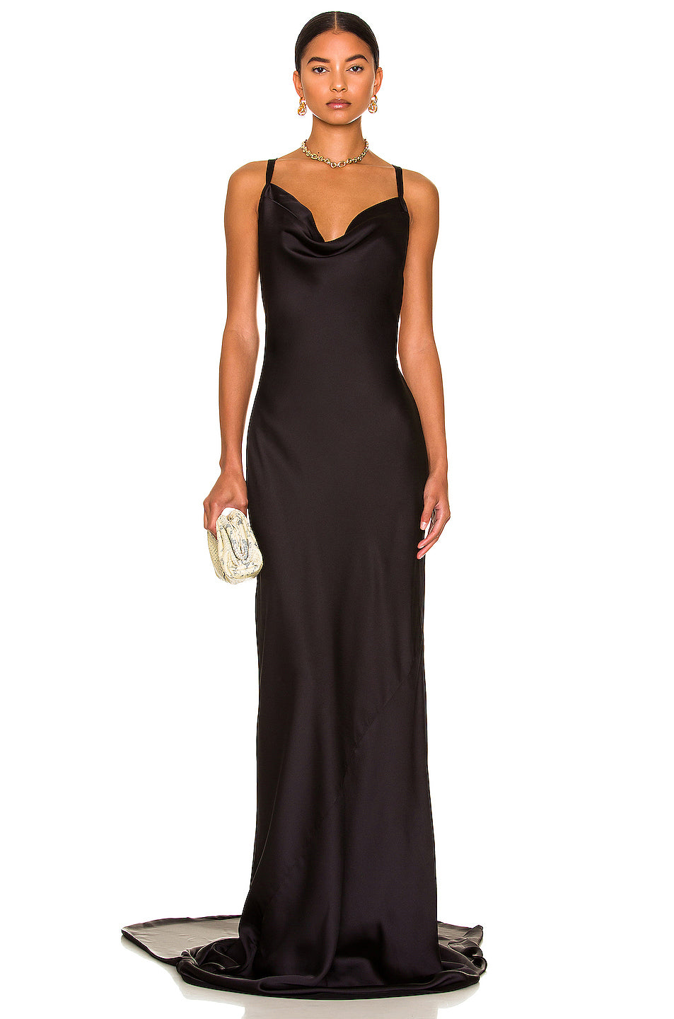 Cross Back Bias Gown