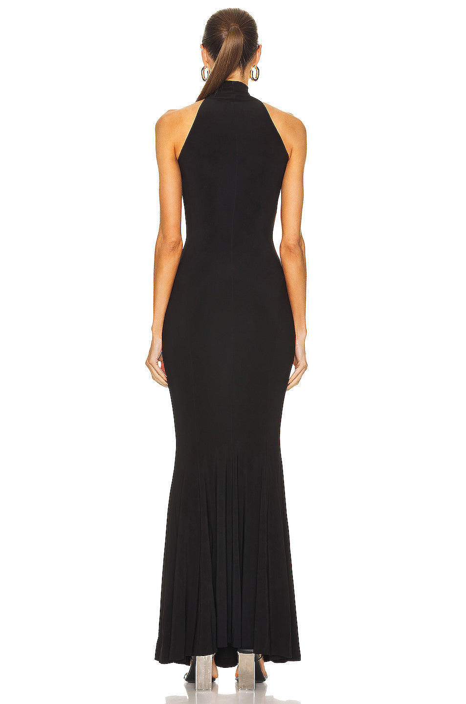 Turtleneck Strapless Fishtail Gown