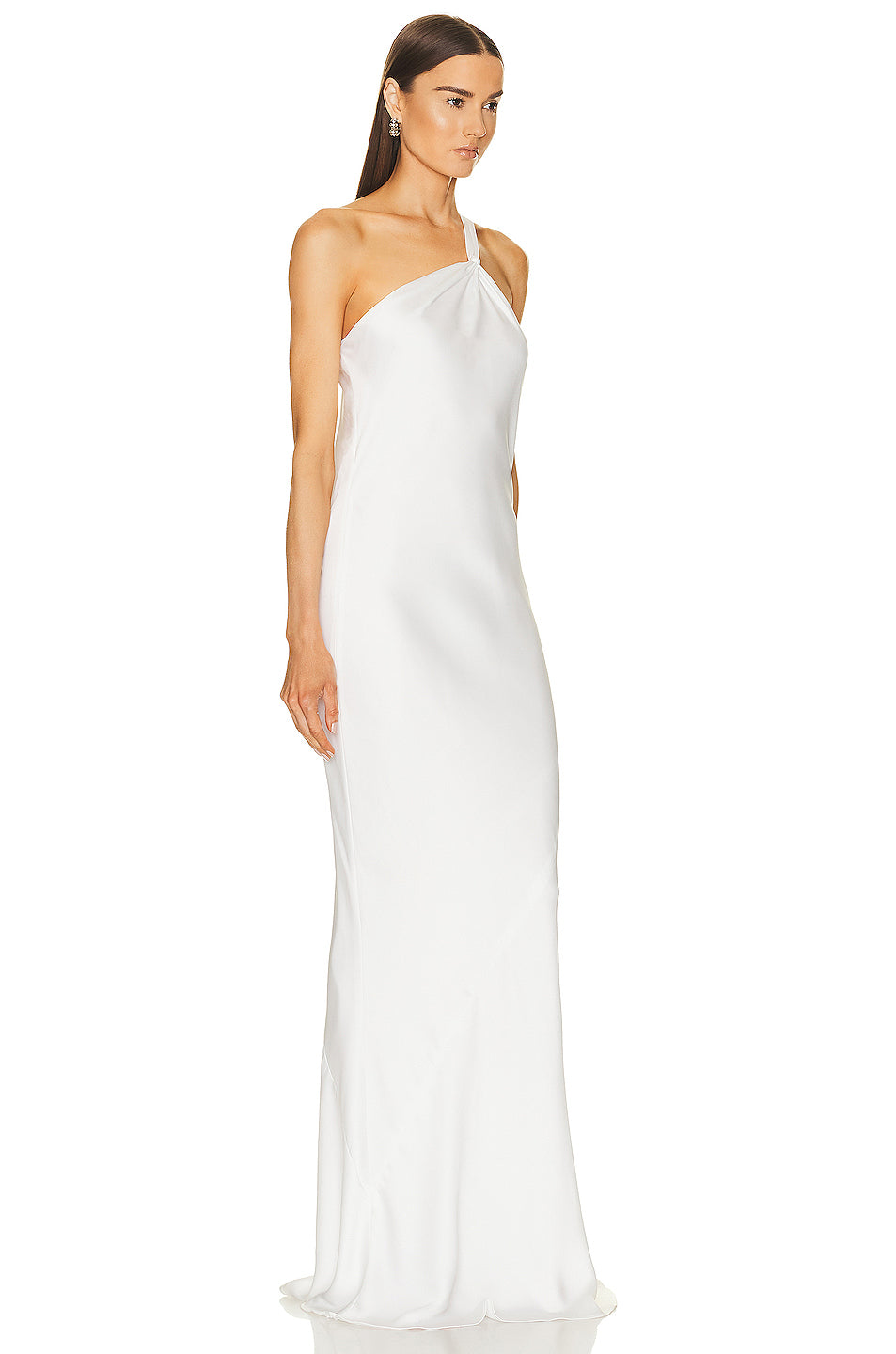 One Shoulder Bias Gown